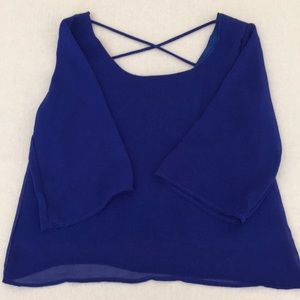 A'Gaci small top blouse royal blue